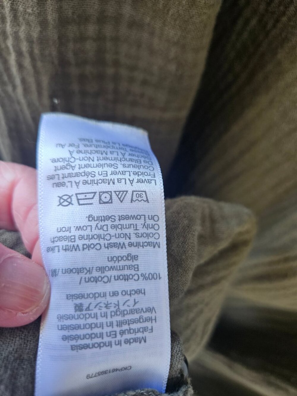 Madewell Olive Green Button-Front Midi Dress - Picture 13 of 13